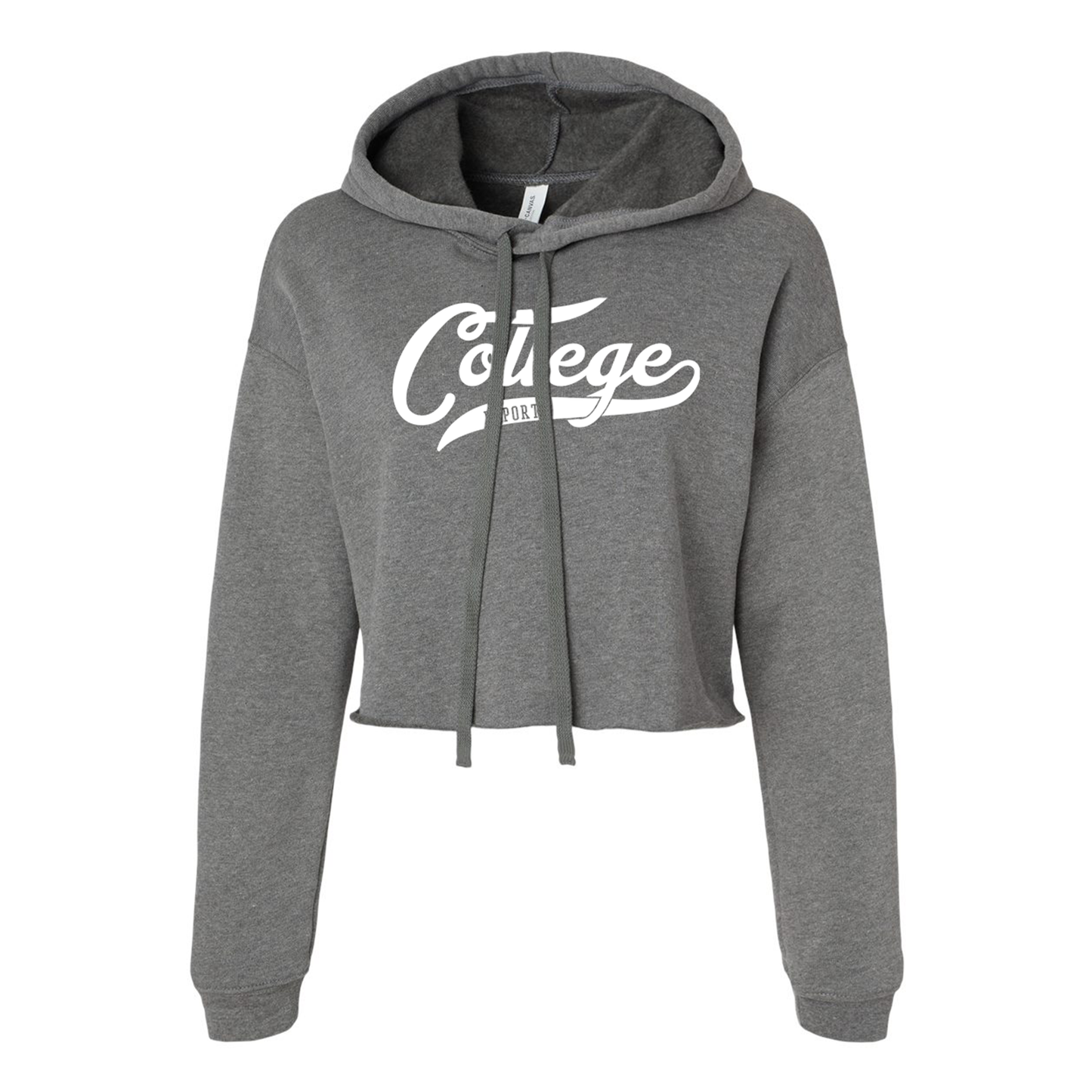 College Esports Script Crop Hoodie