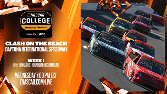 2025-26 eNASCAR College iRacing Series | Clash on the Beach | Week 1 Tournament Preview