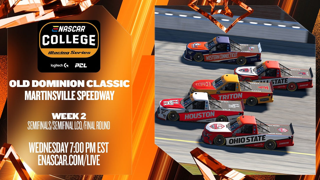 2025-26 eNASCAR College iRacing Series | Old Dominion Classic | Week 2 Tournament Preview