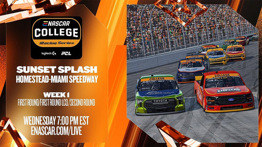 2025-26 eNASCAR College iRacing Series | Sunset Splash | Week 1 Tournament Preview