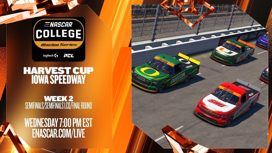 2025-26 eNASCAR College iRacing Series | Harvest Cup | Week 2 Tournament Preview